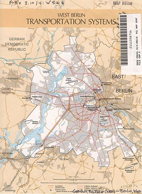 Berlin (West) Transportation Systems, Former West Germany 1978