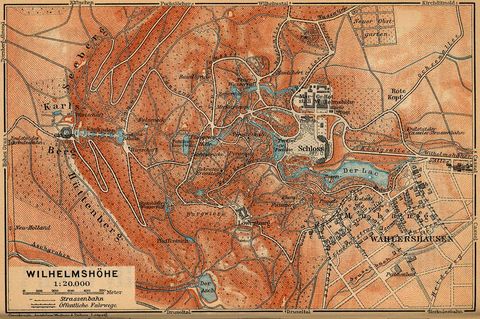 Wilhelmshöhe nearby Kassel 1910