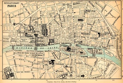 Map of Revolutionary Paris