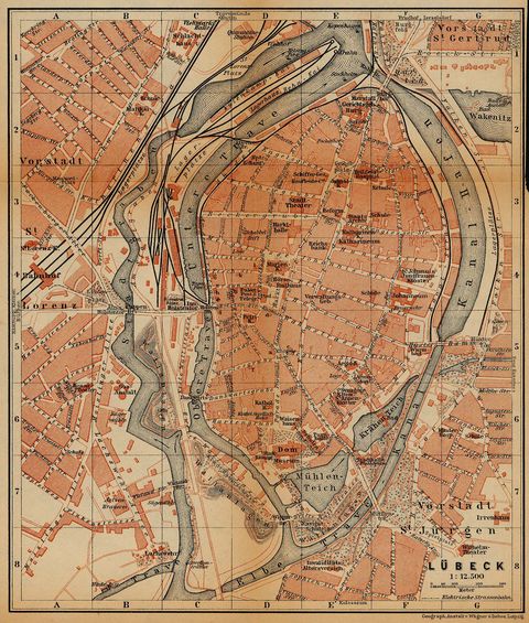 Lübeck map | Gifex