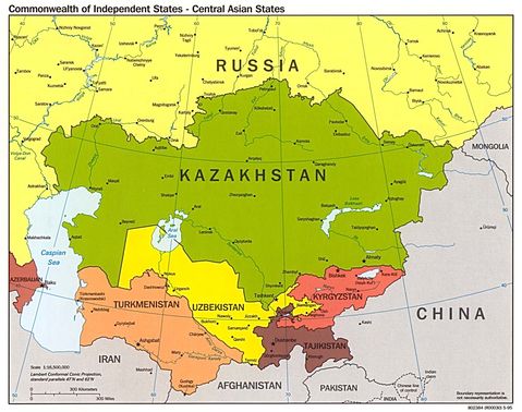 Central Asian countries, Commonwealth of Independent States