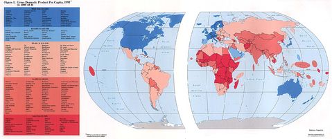 Countries by GDP per capita 1996