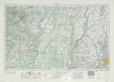 Area around Memphis in the United States