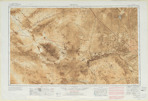 Phoenix Space Photomap Sheet, United States 1970