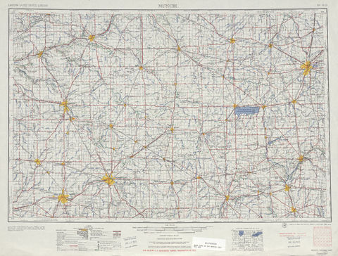 Area around Muncie in the United States