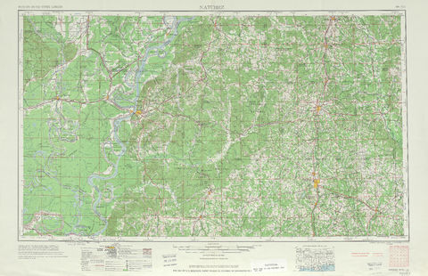 Area around Natchez in the United States