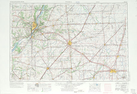 Area around Peoria in the United States