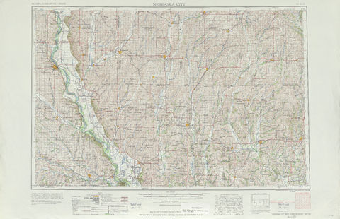 Area around Nebraska City in the United States