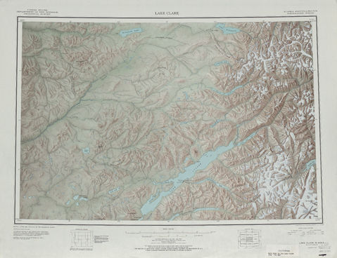 Area around Lake Clark in the United States