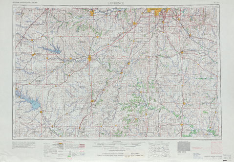 Area around Lawrence in the United States