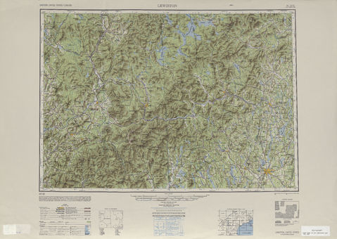 Area around Lewiston in the United States