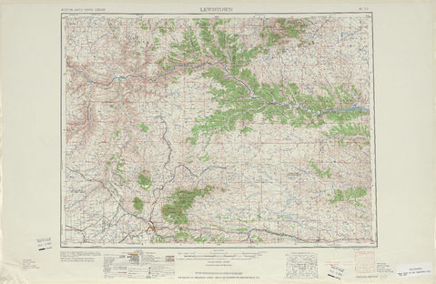 Area around Lewiston in the United States