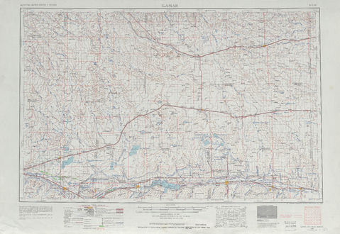 Area around Lamar in the United States