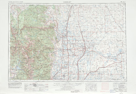Región alrededor de Greeley en Estados Unidos