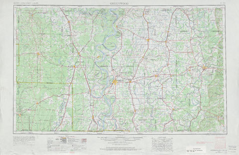 Región alrededor de Greenwood en Estados Unidos