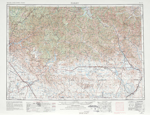 Area around Hailey in the United States