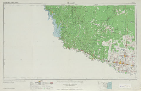 Area around Mcallen in the United States