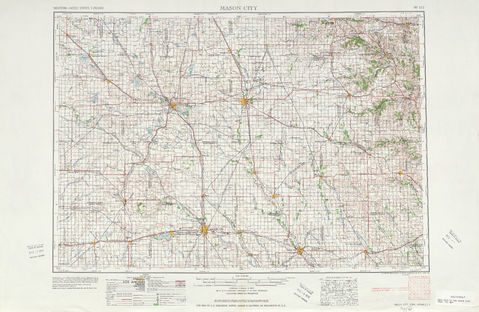 Area around Mason City in the United States