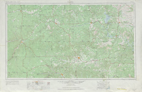 Area around Llano in the United States