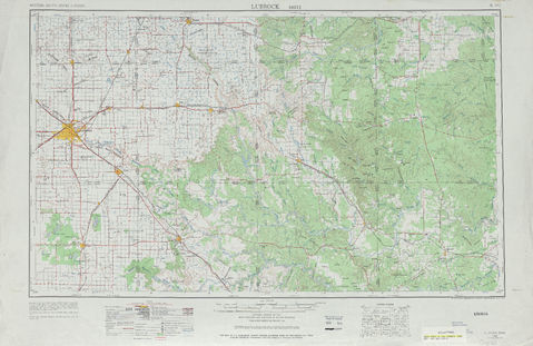 Area around Lubbock in the United States