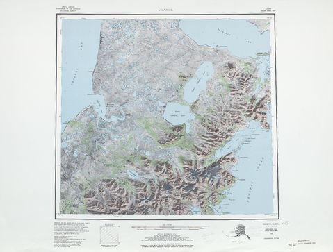 Ugashik Radar Image Map Sheet, United States 1980