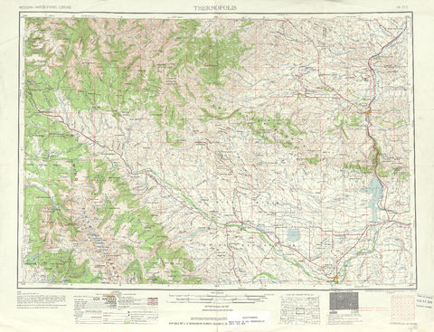 Area around Thermopolis in the United States | Gifex