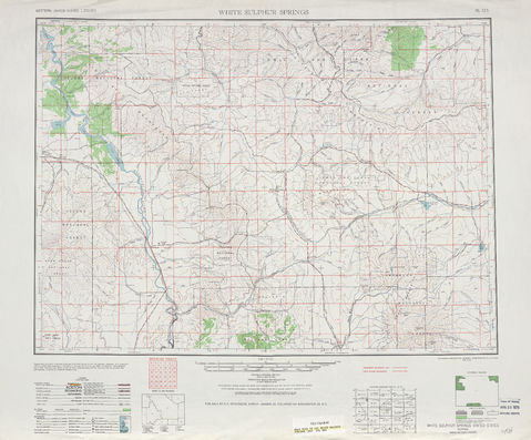 Región alrededor de White Sulphur Springs en Estados Unidos