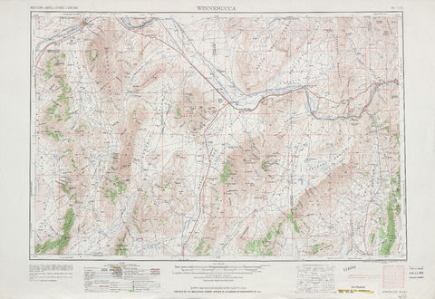 Región alrededor de Winnemucca en Estados Unidos