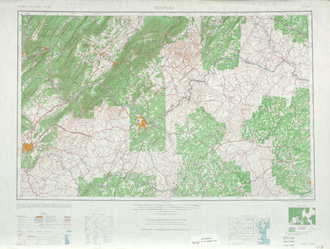 Area around Roanoke in the United States