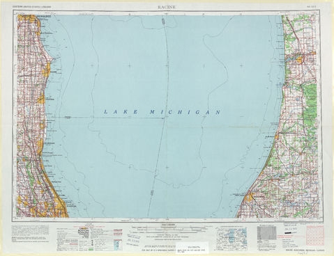 Area around Racine in the United States