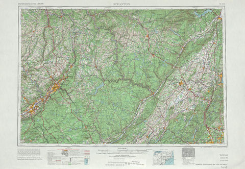 Area around Scranton in the United States