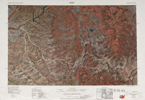 Area around Aztec in the United States