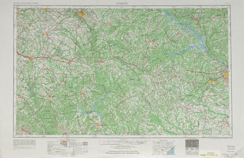 Area around Athens in the United States