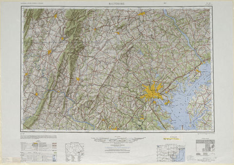 Area around Baltimore in the United States