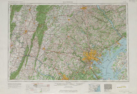 Región alrededor de Baltimore en Estados Unidos