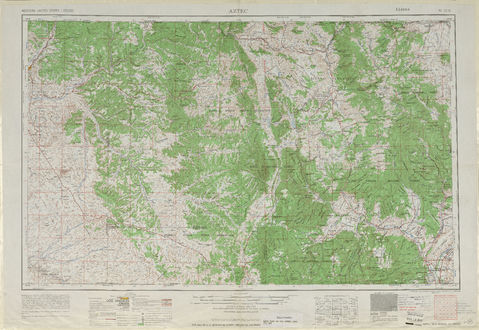 Area around Aztec in the United States