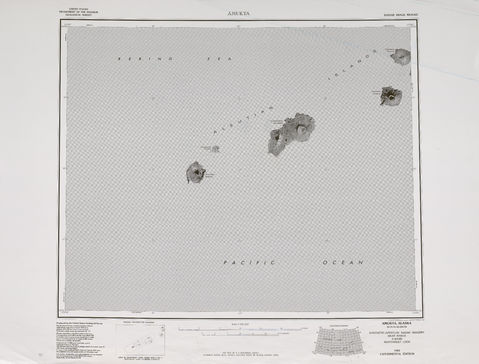 Amukta Radar Image Mosaic Sheet, United States 1983