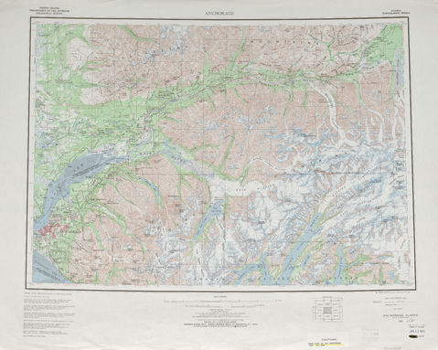 Región alrededor de Anchorage en Estados Unidos