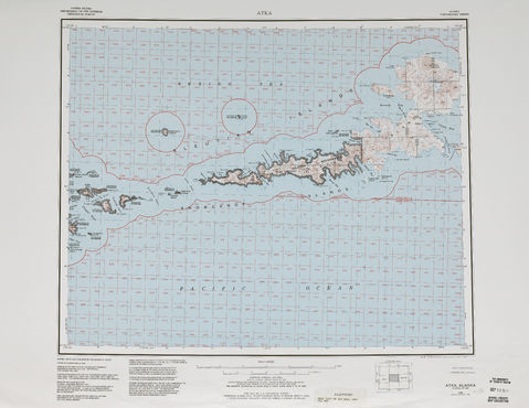 Atka Radar Image Mosaic Sheet, United States 1983