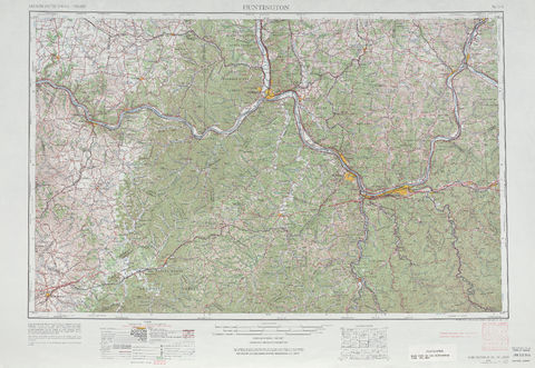 Región alrededor de Huntington en Estados Unidos