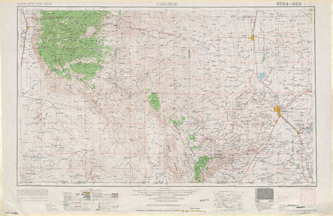 Región alrededor de Carlsbad en Estados Unidos