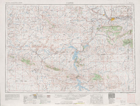 Región alrededor de Casper en Estados Unidos