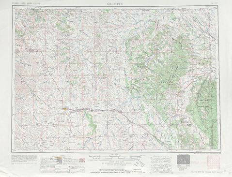 Area around Gillette in the United States | Gifex