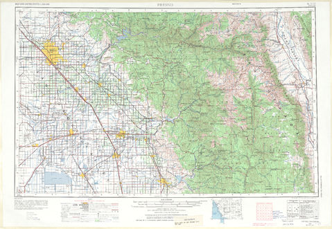 Area around Fresno in the United States | Gifex