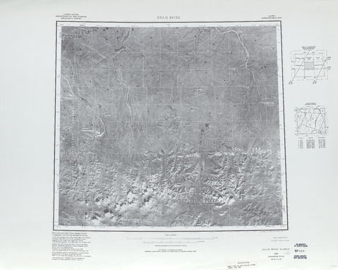 Killik Satellite Image Map Map Sheet, United States 1983