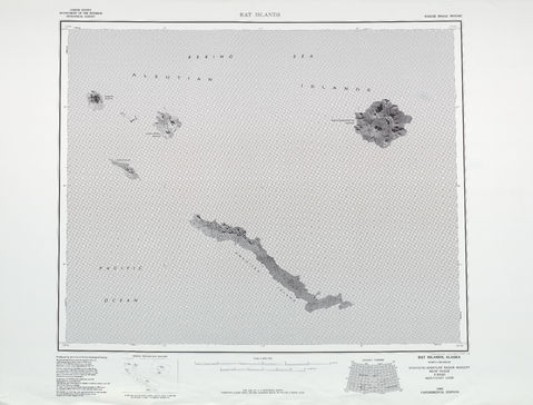 Rat Islands Radar Image Mosaic Sheet, United States 1983