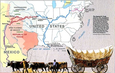 Camino de Santa Fe, Estados Unidos Occidental