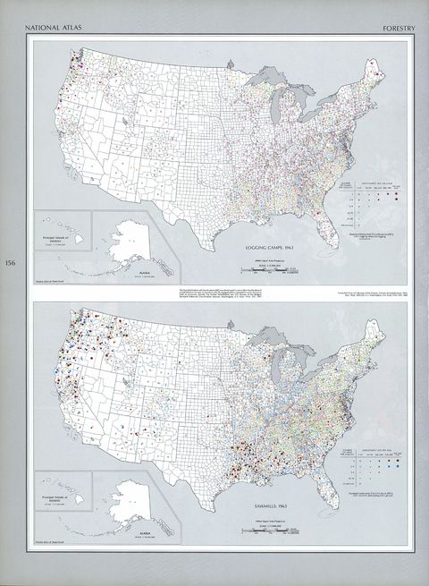 Mapa Forestal de Estados Unidos