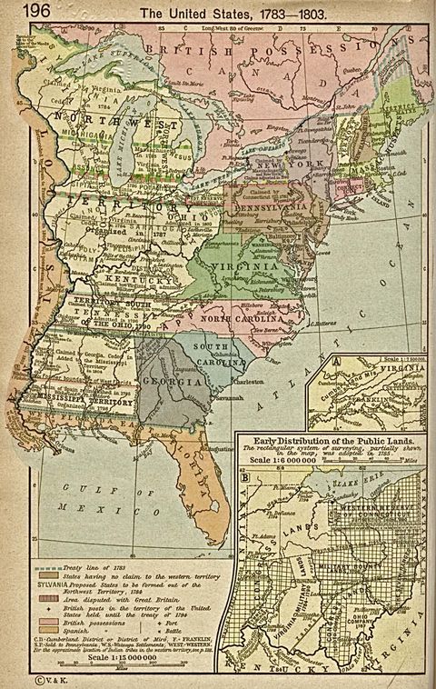 Estados Unidos 1783  - 1803