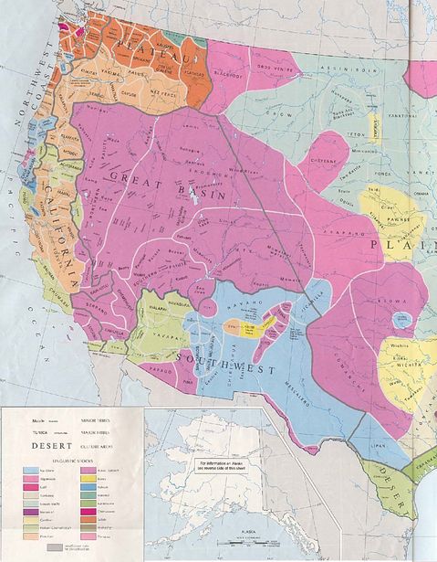 Tribus Indígenas Originales, Estados Unidos Occidental